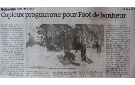 « Foot de Bonheur, demandez le programme ! 