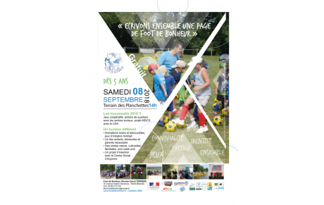 Samedi 8/9 - Ecrivez avec nous une page de Foot de Bonheur