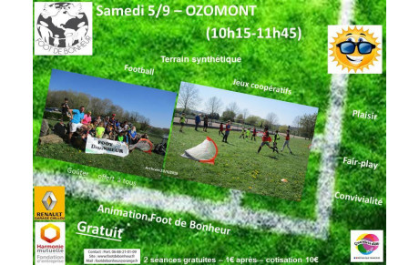 5/9 - Rentrée Foot de Bonheur