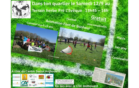 Samedi 12/9 - Animation de Quartier